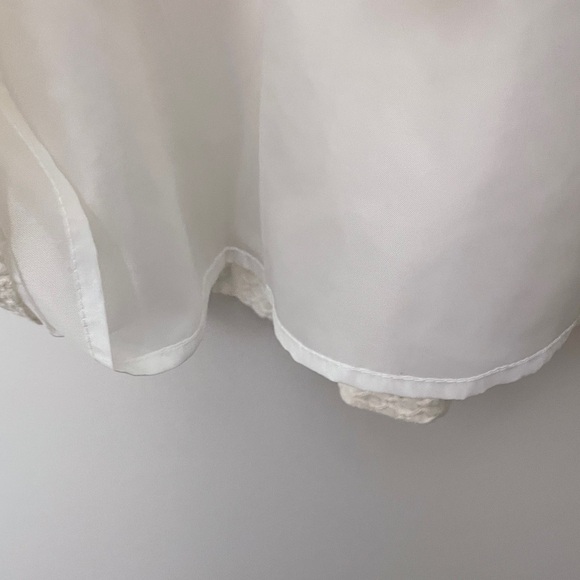 Liz Claiborne Eyelet Dress | Ivory / Cream | Size L - Picture 7 of 11